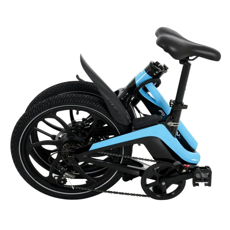 Falcon Flo Folding Electric Bike Black and Blue-9